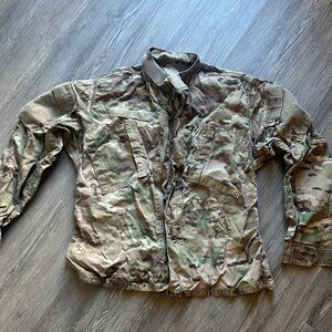 Camouflage Army Men's Tactical Shirt zip up